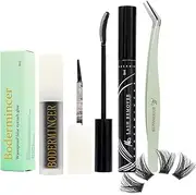 Bodermincer Lash Extension Lash Clusters Kit Lash Bond Lash Glue,Lash Reover,Lash Tweezers (3pcs Lash Kit)