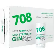 SevenZeroEight Mid-Strength & Slim Tonic Can 250ml