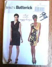 NEW Butterick Suzi Chin Pattern B 5674 Misses' Plus sz 12-20 Dress w Overlay