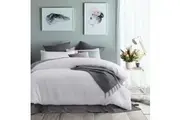 White Waffle Polyester Quilt Cover Set by Accessorize