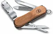 [Victorinox] Nailclip 580, Swiss Made, 6 Functions, Nail File, Nail Clipper, Blade, Scissors, Wood