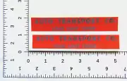 Structo Auto Hauler transport water slide decal set with tracking