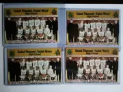 LEBRON JAMES ROOKIE RUBY ST VINCENT ST MARY TEAM CARD 2003 LOT OF 4 ALL COA