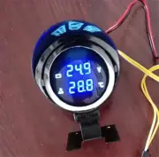 LED DC 12/24V Car LCD Digital Voltmeter Water Temp Gauge Meter Sensor Universal
