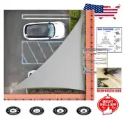 Durable 18' x 24' x 30' Right Triangle Sun Shade Sail: Waterproof & UV Resistant