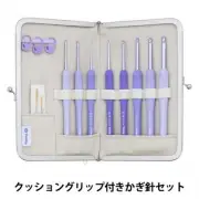 "ETIMO Murasaki Cushion Grip Crochet Hook Set TEM-001" Knitting Needle Tulip