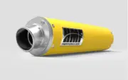 HMF Performance Yellow Slip On Exhaust Pipe Euro Cap Can-Am Outlander 570