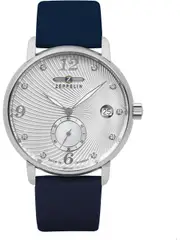 Zeppelin 86311 Silver Dial Blue Leather Womens Watch