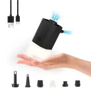 Portable Mini USB Inflator Pump for Air Mattress with LED Light Built-in Lithium Battery Vacuuming and Illuminating Outd