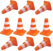 KOMBIUDA Educational Learning Toys 10pcs Mini Traffic Cone Set Numbered Cones for Boys and Girls' Play and Safety Training