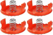 4pcs Spool Caps & 4pcs S Accessories for Black+decker Rc-100-p String Trimmers