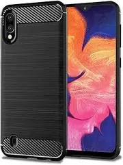 Samsung Galaxy A10 Phone Case - Galaxy A10 6.2'' SM-A105F/DS, SM-A105FN/DS Ultra Slim Carbon Fibre Shockproof Bumper Phone Case Cover For Samsung Galaxy A10