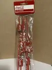 4 Coca Cola Curly Drinking Straws Vintage Coke NWT