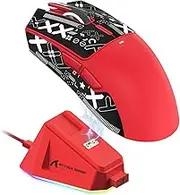 ATTACK SHARK X11 Ultra-Light Triple Mode Gaming Mouse PAW3311 Optical Sensor 22K DPI 5 programmable Buttons for PC/Mac Red&Sticker