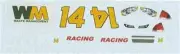Winscals #14 Waste Management COT Test 2007-Marlin Nascar decal