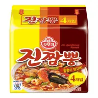 在飛比找PChome24h購物優惠-韓國不倒翁 金螃蟹海鮮風味拉麵(130gx4入/袋)x3袋
