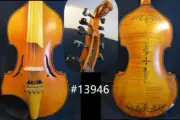 Baroque style SONG master 5×5 strings 14" Viola d'Amore ,carving man neck #13946