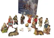 15-Piece Nativity Set. Hand-Painted Figurines for Christmas Creche manger Scene