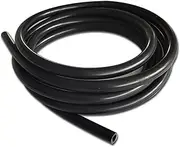 Silicone Hose, 5 m 6 mm Inner Diameter, High Temperature Vacuum Fuel Hose for Car, Turbo, Compressed Air or Shisha Hose, Black