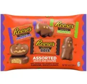 Reese's Assorted Snack Size Peanut Butter Cups Pumpkins Ghosts Bats 9 Oz