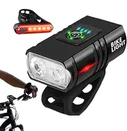 Cycle Headlight and Taillight Set - USB Rechargeable 1000LM Headlight and Taillight | Lightweight Cycle Light, Riding Accessories for Night Riding