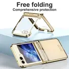 For Samsung Galaxy Z Flip6 Flip5 Flip4 Luxury Plating Shockproof Hard Case Cover