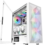 3509 ATX Mid Tower Computer Case Steel Mesh Front Tempered Glass with Open Door