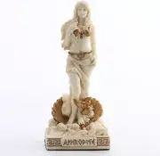 Ivory Gold Finish Aphrodite Goddess Mini Statue Hand Painted 3 1/2" Veronese