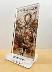 NEW Final Fantasy 14 XIV Heavensward Acrylic Display Plaque Square Enix Rewards