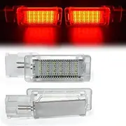 Pizgear 2Pcs LED Footwell Under Courtesy Light Luggage Glove Box Lamps, for Porsche, 911 997, for Carrera, Turbo, for Cayenne, Boxster 987 Cayman 981 Trunk Interior Lights(Passion Red 1)