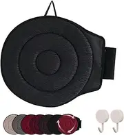 360 Rotating Seat Cushion for Car,Swivel Seat Cushion for Car for Elderly,Large Rotating Seat Cushion Elderly Support for Car Non Slip That Hooks in,Office Chairs,Home,Ergonomic Design (Black,B)