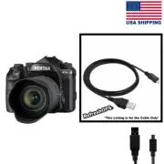Pentax K-1 Full Frame DSLR Camera USB Cable Transfer Cord Replacement