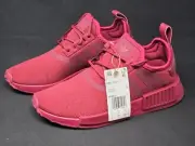 Adidas Women's NMD R1 Triple Maroon Burgundy Bordeaux Wine Red Shoes NEW HP9662