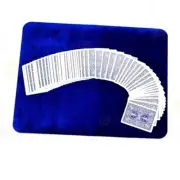 Close Up Card Mat (BLUE) for Playing Cards Performance, Poker, Coin Magic Tricks
