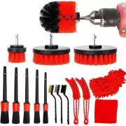 Drill Brush Bathroom Cleaning Brush Crevice Brushes Cleaner Car Clean 16pcs/set