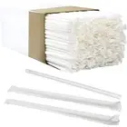 ’s BPA-Free, Big, Premium Straws in 300 Pack. Individually Paper-Wrapped, Cle...