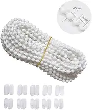 Luanxu Roller Blind Chain for Roller Roman Venetian Honeycomb Vertical Zebra Blind Chain Cords (10 Meters Roller Blind Chain with 10 Connectors)