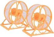Abaodam 2Pcs Quiet Hamster Running Wheel Exercise Wheel for Animals Chinchillas and Hedgehogs for Healthy Activity and Boredom Relief