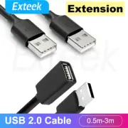 USB 2.0 Data Extension Cable Type A Male to Male/Female Connection Cord 0.5M-3M