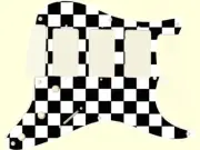 Pickguard Custom to fit Fender Graphic Stratocaster HHH 11 Hole Checker Board