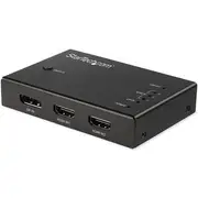 StarTech 4 Port HDMI Video Switch, 3x HDMI & 1x DisplayPort, 4K 60Hz - VS421HDDP