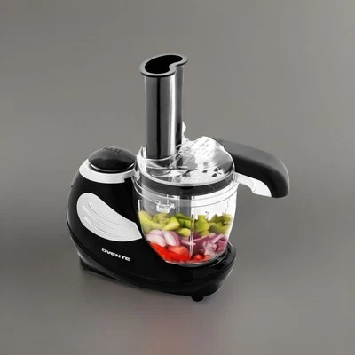 Ovente Mini Electric Food Processor, Salad Vegetable Shake Mixer 1.5 Cup PF1007B