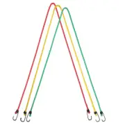 3 Pcs Tarp Bungee Cord Bungee Rope Hooks Heavy Duty Strap Elastic Cargo Rope