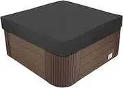 Thermal Hot Tub Cover, Foldable Hot Spring Bath Cover, Heavy Duty 190T Outdoor Spa Covers for Hot Tub Cover Waterproof Dustproof Anti-UV Multiple Sizes to Choice