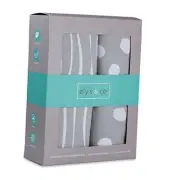 Sheet Set | Toddler Sheet Set 2 Pack 100% Jersey Cotton Grey and White Crib