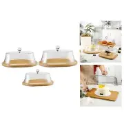 Cake Stand with Acrylic Cover Cake Fruit Display Server Tray for Cake Cheese