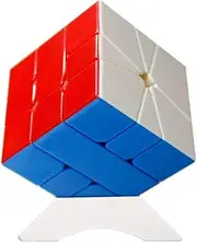 OJIN YuXin Little Magic SQ1 Cube Puzzle Square-1 Cube Smoothly Fast Puzzle Brain Teasers Cube With One Cube Tripod (Multi Color)