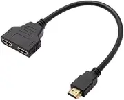 AIMALL HDMI Splitter 1 in 2 Out, 1080p Dual Display Adapter, Gold-Plated Connector Cable Converter for Xbox, PS4, Blu-ray