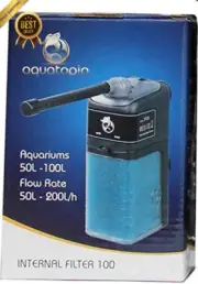 Aquatopia Internal Fish Tank Filter | Aquarium Water Cleaner & Pump