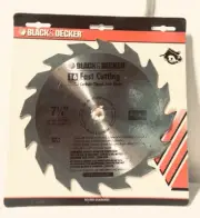 Black & Decker 7 1/4 16 Teeth Fast Cutting Carbide -Tipped Saw Blade